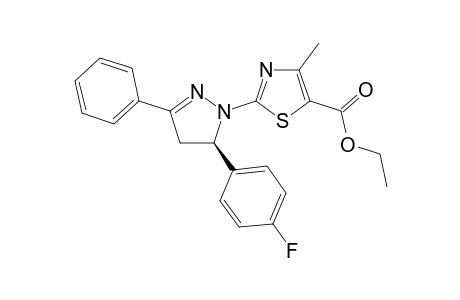 (5R)-2-[5-(4-Fluorophenyl)-3-phenyl-4,5-dihydropyrazol-1-yl]-4-methylthiazole-5-carboxylic acid ethyl ester
