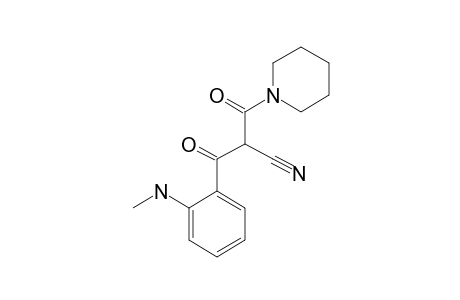 3-keto-2-(2-methylaminobenzoyl)-3-piperidino-propionitrile