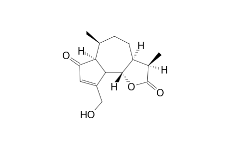 15-Hydroxy-2-oxo-6.beta.H,11.alpha.H-13-nor-guaia-3-ene-11,6-carbolactone
