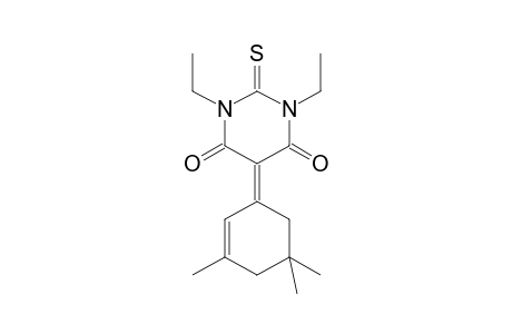 4,6(1H,5H)-pyrimidinedione, 1,3-diethyldihydro-2-thioxo-5-(3,5,5-trimethyl-2-cyclohexen-1-ylidene)-