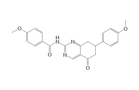 4-methoxy-N-[7-(4-methoxyphenyl)-5-oxo-5,6,7,8-tetrahydro-2-quinazolinyl]benzamide