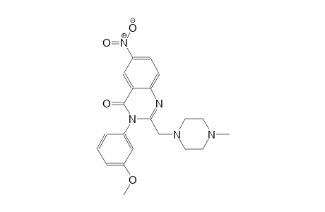 3-(3-methoxyphenyl)-2-[(4-methyl-1-piperazinyl)methyl]-6-nitro-4(3H)-quinazolinone