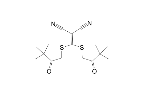 Propanedinitrile, 2-bis(3,3-dimethyl-2-oxobutylthio)methylene-