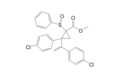 Methyl 2-p-cylorophenyl-2-[1-(p-chlorophenyl)vinyl]-1-phenylsulfinylcyclopropane-1-carboxylate