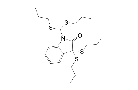 1-[Bis(propylthio)methyl]-3,3-bis(propylthio)indolin-2-one