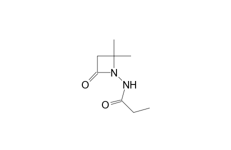4,4-Dimethyl-1-propionylaminoazetidin-2-one