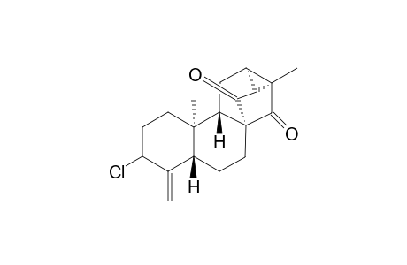 3.beta.-chloro-19-nor-(ent)-trachylob-4(18)-ene-14,15-dione