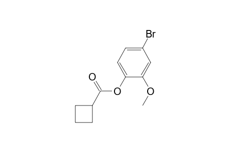 Cyclobutanecarboxylic acid, 2-methoxy-4-bromophenyl ester