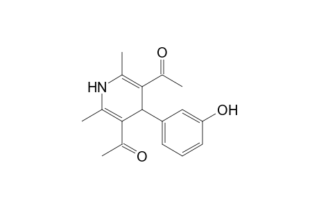 1-[5-acetyl-4-(3-hydroxyphenyl)-2,6-dimethyl-1,4-dihydropyridin-3-yl]ethanone