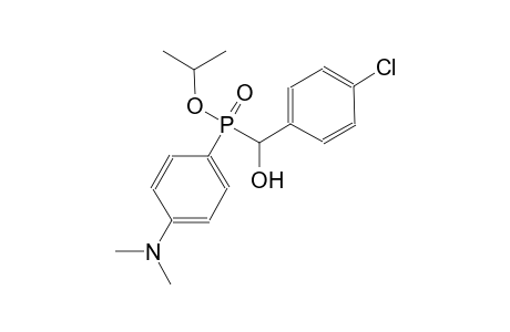 isopropyl (4-chlorophenyl)(hydroxy)methyl[4-(dimethylamino)phenyl]phosphinate