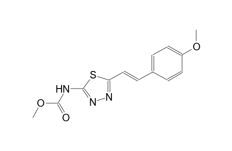 methyl 5-[(E)-2-(4-methoxyphenyl)ethenyl]-1,3,4-thiadiazol-2-ylcarbamate