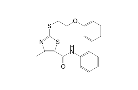 4-methyl-2-[(2-phenoxyethyl)sulfanyl]-N-phenyl-1,3-thiazole-5-carboxamide