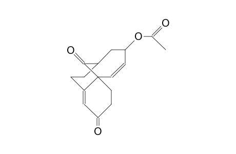 (4AR, 7S,9R)-3,4,8,9,10,11-hexahydro-7-acetoxy-4a,9-methano-4ah-benzocyclononen-2,12(7H)-dione