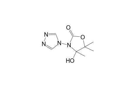 2-oxazolidinone, 4-hydroxy-4,5,5-trimethyl-3-(4H-1,2,4-triazol-4-yl)-