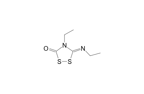 1,2,4-dithiazolidin-3-one, 4-ethyl-5-(ethylimino)-,