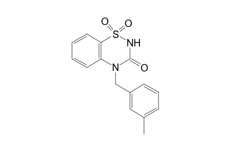 2H-1,2,4-Benzothiadiazin-3(4H)-one, 4-[(3-methylphenyl)methyl]-, 1,1-dioxide