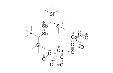 Dicobalt(I) bis(trimethylsilyl)methyl-[bis(trimethylsilyl)methylstibanidyl]stibanide hexacarbonyl