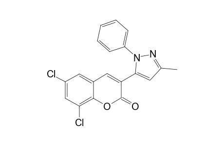 6,8-Dichloro-3-(3-methyl-1-phenyl-1H-pyrazol-5-yl)-2H-chromen-2-one