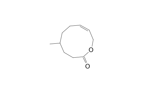 5-Methyl-3,4,5,6,7,10-hexahydro-2H-oxecin-2-one