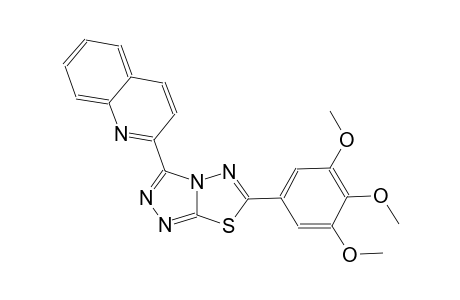 quinoline, 2-[6-(3,4,5-trimethoxyphenyl)[1,2,4]triazolo[3,4-b][1,3,4]thiadiazol-3-yl]-