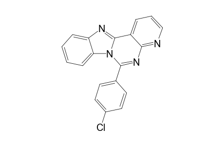 6-(p-Chlorophenyl)pyrido[2',3' ; 4,5]pyrimidino[1,6-a]benzimidazole