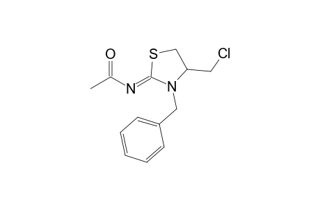2-Acetylimino-4-chloromethyl-3-phenylmethyl-1,3-thiazolidine