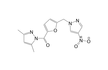 3,5-dimethyl-1-{5-[(4-nitro-1H-pyrazol-1-yl)methyl]-2-furoyl}-1H-pyrazole