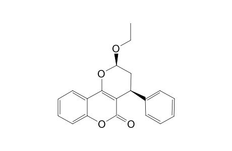 2,3,4,5-TETRAHYDRO-2-ETHOXY-4-PHENYLPYRANO-[3,2-C]-BENZOPYRAN-5-ONE;CIS-ISOMER