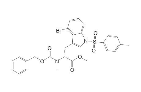 (R)-4-Bromo-N-carbobenzyloxy-N-methyl-1-tosyltryptophan Methyl Ester