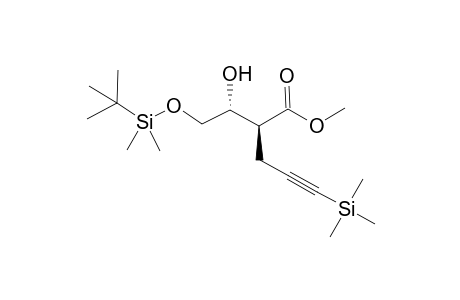 (2S)-2-[(1R)-2-[tert-butyl(dimethyl)silyl]oxy-1-hydroxy-ethyl]-5-trimethylsilyl-pent-4-ynoic acid methyl ester