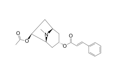 TRANS-6-BETA-ACETOXY-3-ALPHA-(CINNAMOYLOXY)-TROPANE
