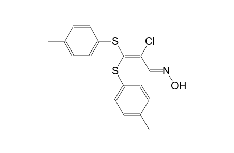 (1E)-2-chloro-3,3-bis[(4-methylphenyl)sulfanyl]-2-propenal oxime