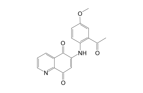 6-(2'-Acetyl-4'-methoxyphenyl)amino]-5,8-quinolinedione