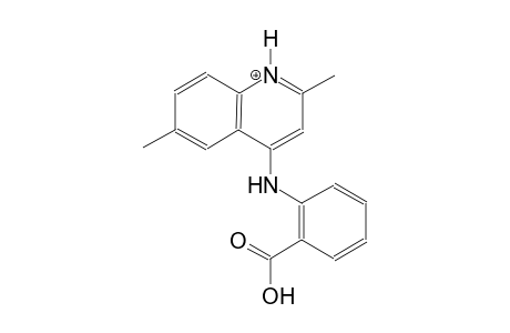 4-(2-carboxyanilino)-2,6-dimethylquinolinium