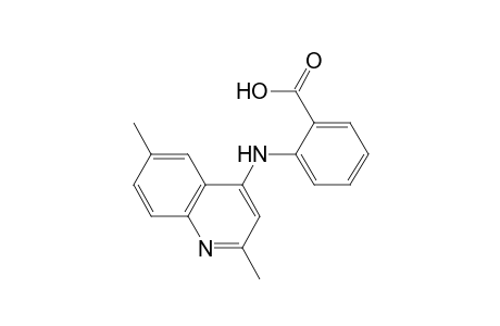 2-[(2,6-dimethylquinolin-4-yl)amino]benzoic acid