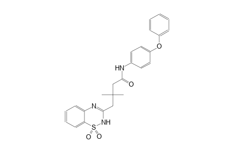 4-(1,1-dioxido-2H-1,2,4-benzothiadiazin-3-yl)-3,3-dimethyl-N-(4-phenoxyphenyl)butanamide