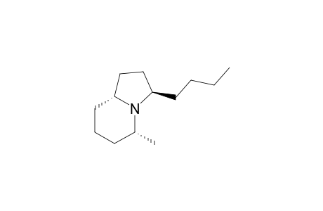 (3R,5R,8aR)-3-Butyl-5-methyloctahydroindolidine[(-)indolizine 195B(-)-1]