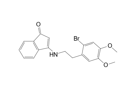 3-[2-(2-bromanyl-4,5-dimethoxy-phenyl)ethylamino]inden-1-one