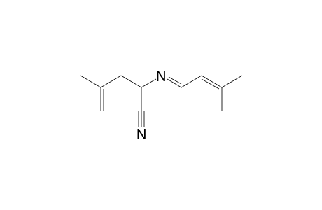 4-Methyl-2-(3-methyl-but-2-enylideneamino)-pent-4-enenitrile