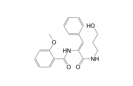 N-((Z)-1-{[(3-hydroxypropyl)amino]carbonyl}-2-phenylethenyl)-2-methoxybenzamide
