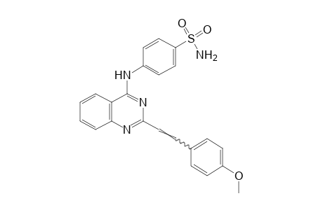N^4-[2-(p-METHOXYSTYRYL)-4-QUINAZOLINYL]SULFANILAMIDE