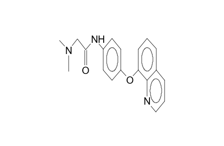 8-[4-(2-dimethylaminoacetamido)phenyloxy]quinoline