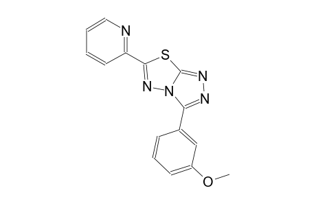 3-(3-methoxyphenyl)-6-(2-pyridinyl)[1,2,4]triazolo[3,4-b][1,3,4]thiadiazole