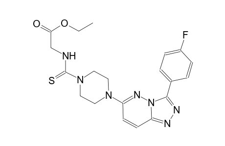 acetic acid, [[[4-[3-(4-fluorophenyl)[1,2,4]triazolo[4,3-b]pyridazin-6-yl]-1-piperazinyl]carbonothioyl]amino]-, ethyl ester