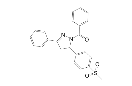 (5-(4-(methylsulfonyl)phenyl)-3-phenyl-4,5-dihydro-1H-pyrazol-1-yl)(phenyl)methanone