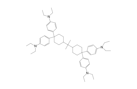 Benzenamine, 4,4',4'',4'''-[(1-methylethylidene)di-4-cyclohexyl-1-ylidene]tetrakis[N,N-diethyl-