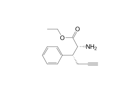 Phenylalanine, .beta.-2-propynyl-, ethyl ester, threo-