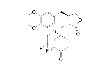 (3R,4R)-3-[[4-keto-1-(2,2,2-trifluoroethoxy)cyclohexa-2,5-dien-1-yl]methyl]-4-veratryl-tetrahydrofuran-2-one