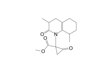 43,8-Dimethyl-1-[1-(carbomethoxy)-2-oxocyclopropyl-3,4,5,6,7,8-hexahydro-2H-quinoline-2-one isomer