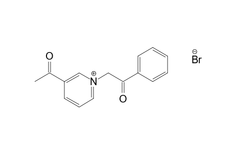 3-acetyl-1-phenacylpyridinium bromide